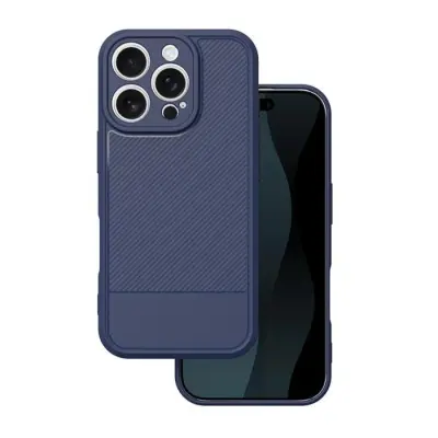 iPhone 16 Pro Mobilskal Simple Carbon (Blå)
