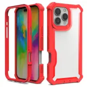 iPhone 16 Pro Mobilskal TPU + PC Shockproof - Röd