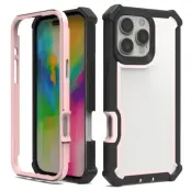 iPhone 16 Pro Mobilskal TPU + PC Shockproof - Svart/Roséguld
