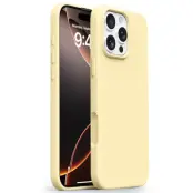 iPhone 16 Pro Mobilskal Ultra Thin Silikon - Ljus Gul