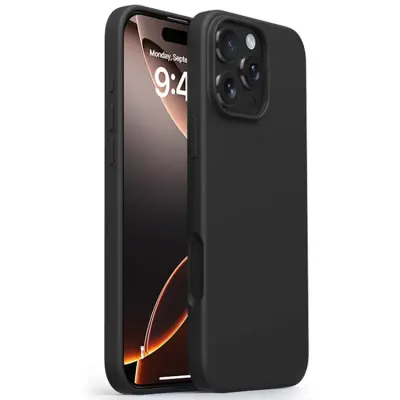 iPhone 16 Pro Mobilskal Ultra Thin Silikon - Svart