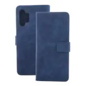 iPhone 16 Pro Plånboksfodral Velvet - Marinblå