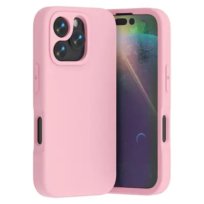 iPhone 16 Pro Mobilskal Shockproof EVA - Rosa (Ros)