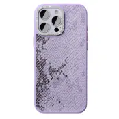 JAUCASE Mobilskal till iPhone 16 Pro Magafe Snake Texture - Lila