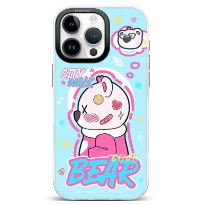 JAUCASE iPhone 16 Pro Mobilskal MagSafe - City Walk Bear