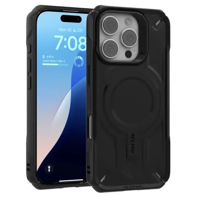 JTLEGEND REX iPhone 16 Pro Mobilskal Magsafe Shockproof (Svart)