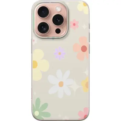 Mobilskal till Apple iPhone 16 Pro med fejdande blommor