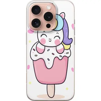 Mobilskal till Apple iPhone 16 Pro med Glad enhörning