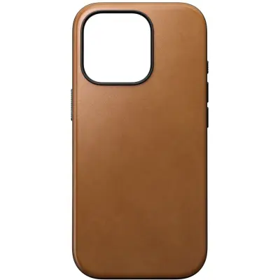 Nomad Modern Leather Case (iPhone 16 Pro) - Ljusbrun