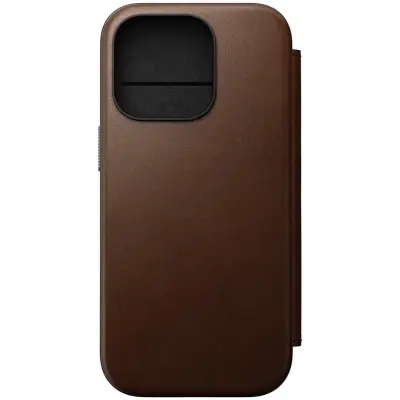 Nomad Modern Leather Folio (iPhone 16 Pro) - Svart
