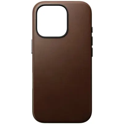 Nomad Traditional Leather Case (iPhone 16 Pro) - Svart
