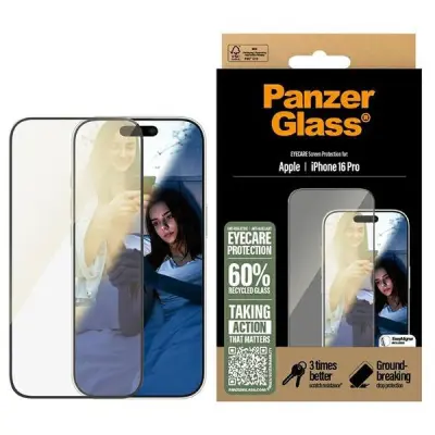 PanzerGlass iPhone 16 Pro Härdat Glas Skärmskydd EyeCare
