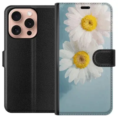 Plånboksfodral till Apple iPhone 16 Pro med Sommarblommor