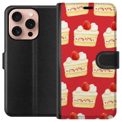 Plånboksfodral till Apple iPhone 16 Pro med Tårta