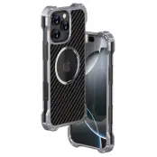 R-JUST RJ-51 Mobilskal till iPhone 16 Pro MagSafe PC + Aluminium Alloy Svart