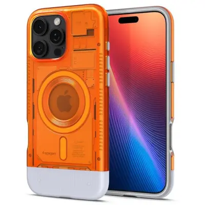 Spigen Classic C1 MagFit (iPhone 16 Pro) - Orange
