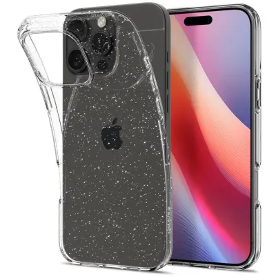 Spigen Liquid Crystal Glitter (iPhone 16 Pro) - Rosa