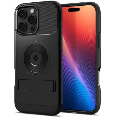 Spigen Slim Armor MagFit (iPhone 16 Pro) - Svart