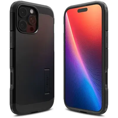 Spigen Tough Armor T MagFit (iPhone 16 Pro) - Grå