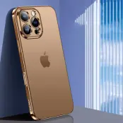 SULADA Mobilskal till iPhone 16 Pro Electroplated AG Matte TPU - Guld