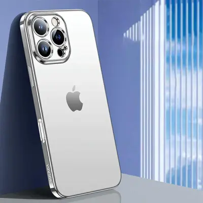 SULADA iPhone 16 Pro Mobilskal Electroplated AG Matte TPU Silver