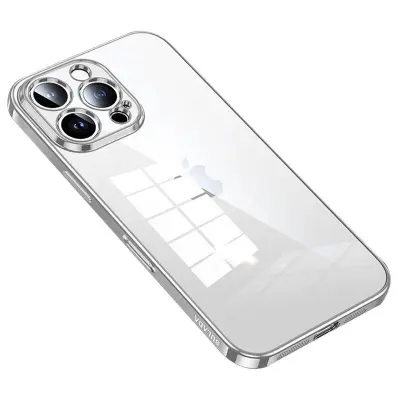 SULADA iPhone 16 Pro Mobilskal Ultra-Tunt TPU Klart Silver