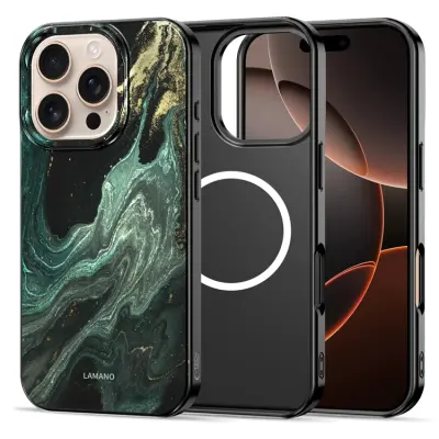 Tech-Protect iPhone 16 Pro Mobilskal Magsafe Lamano - Verde Aura