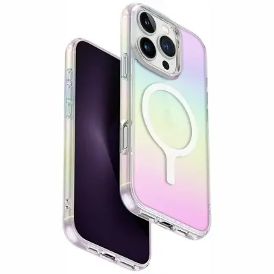 UNIQ iPhone 16 Pro Mobilskal MagSafe Iridescia - Holografiska