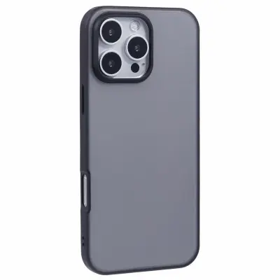 X-LEVEL iPhone 16 Pro Fodral Frosted Back Shockproof Svart
