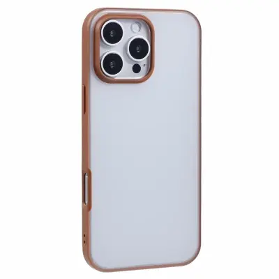 X-LEVEL iPhone 16 Pro Fodral Frosted PC+TPU Guld