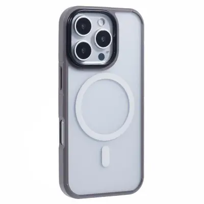 X-LEVEL iPhone 16 Pro Mobilskal MagSafe PC+TPU Matt Grå