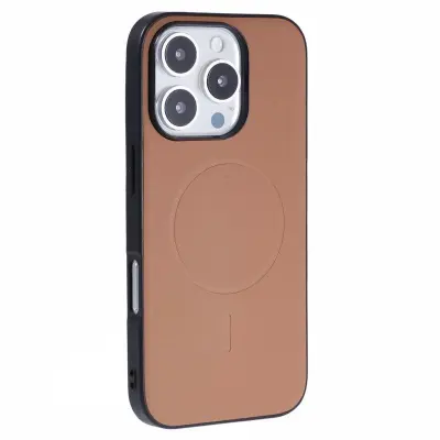 X-LEVEL iPhone 16 Pro Mobilskal MagSafe PC+TPU+PU Guld