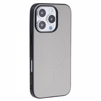 X-LEVEL iPhone 16 Pro Mobilskal MagSafe PC+TPU+PU - Grå