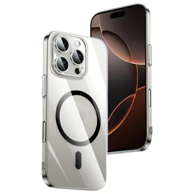 XUNDD XDD-0010 iPhone 16 Pro Mobilskal MagSafe Ultra-Tunn Klar Svart