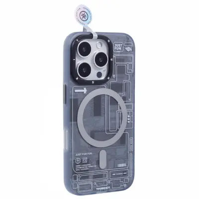 Youngkit iPhone 16 Pro Mobilskal Magafe IMD Pattern - Svart