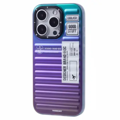 YOUNGKIT iPhone 16 Pro Mobilskal Suitcase Style - Flerfärgad