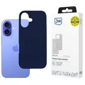 3MK Mobilskal till iPhone 16 6.1 Silikon - Marinblå