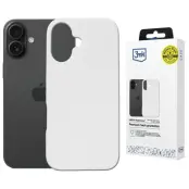 3MK Mobilskal till iPhone 16 MagSafe Silikon Hardy - Vit