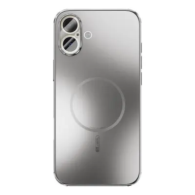 ABEEL iPhone 16 Magnetiskt Fodral TPU PC Kyl Matte Grå