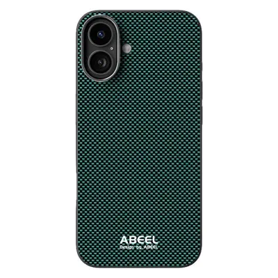 ABEEL iPhone 16 Mobilskal MagSafe Kompatibel Grön TPU Aluminium