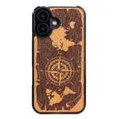 Bewood iPhone 16 Mobilskal Compass Merbau