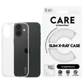 CARE By PanzerGlass iPhone 16 Mobilskal X-Ray Soft - Transparent