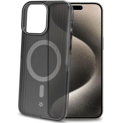 Celly iPhone 16 Mobilskal MagSafe Magsuit - Svart