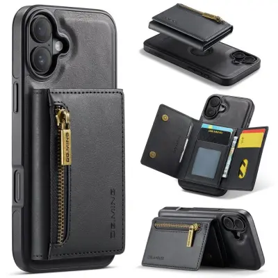 DG Ming M5 Detachable Card Case (iPhone 16)- Svart