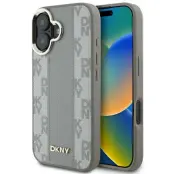 DKNY iPhone 16 Mobilskal MagSafe Checkered Pattern - Beige