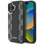 DKNY iPhone 16 Mobilskal MagSafe Checkered Pattern - Svart