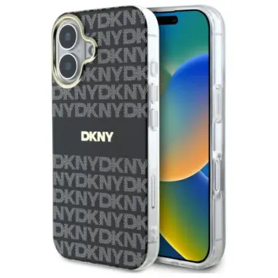 DKNY iPhone 16 Mobilskal MagSafe Repeat Texture Stripe