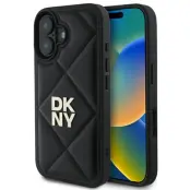 DKNY iPhone 16 Mobilskal Quilted Stack Logo - Svart