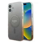 Guess Mobilskal till iPhone 16 6.1 MagSafe IML Glitter Gradient - Brun