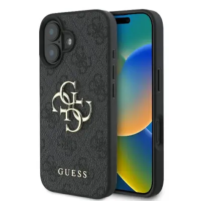 Guess iPhone 16 Mobilskal 4G Big Logo - Svart